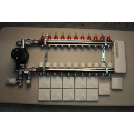 Gulvvarmestyring komplet system 11 kreds analog