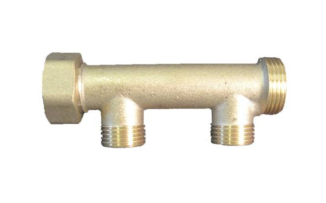 VA Fordelerrør 2 afg. m/forskruening