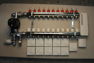 Gulvvarmestyring komplet system 11 kreds analog