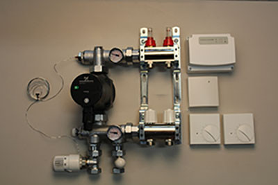 Gulvvarmestyring komplet system 2 kreds analog