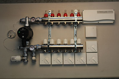 Gulvvarmestyring komplet system 6 kreds analog