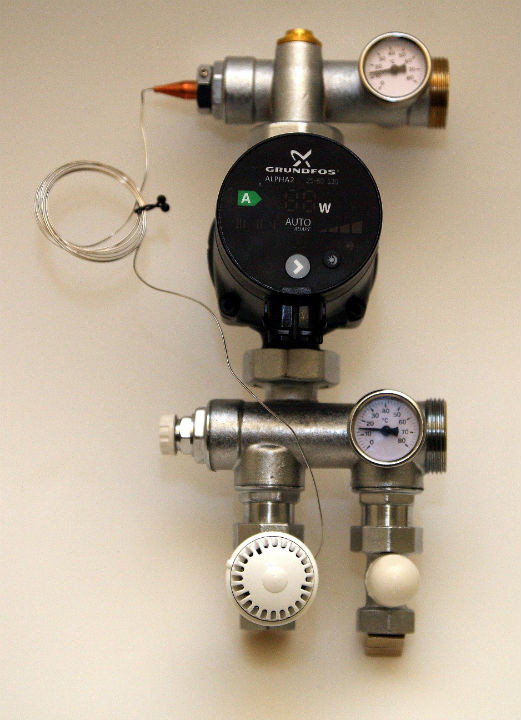 Pumpeshunt med pumpe